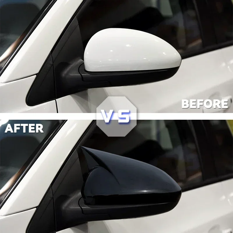 For Chevrolet Cruze 2008 2009 2010 2011 2012 2013 2014 2015 2016 Mirror cover  accessory bright black car shields tuning - view 2
