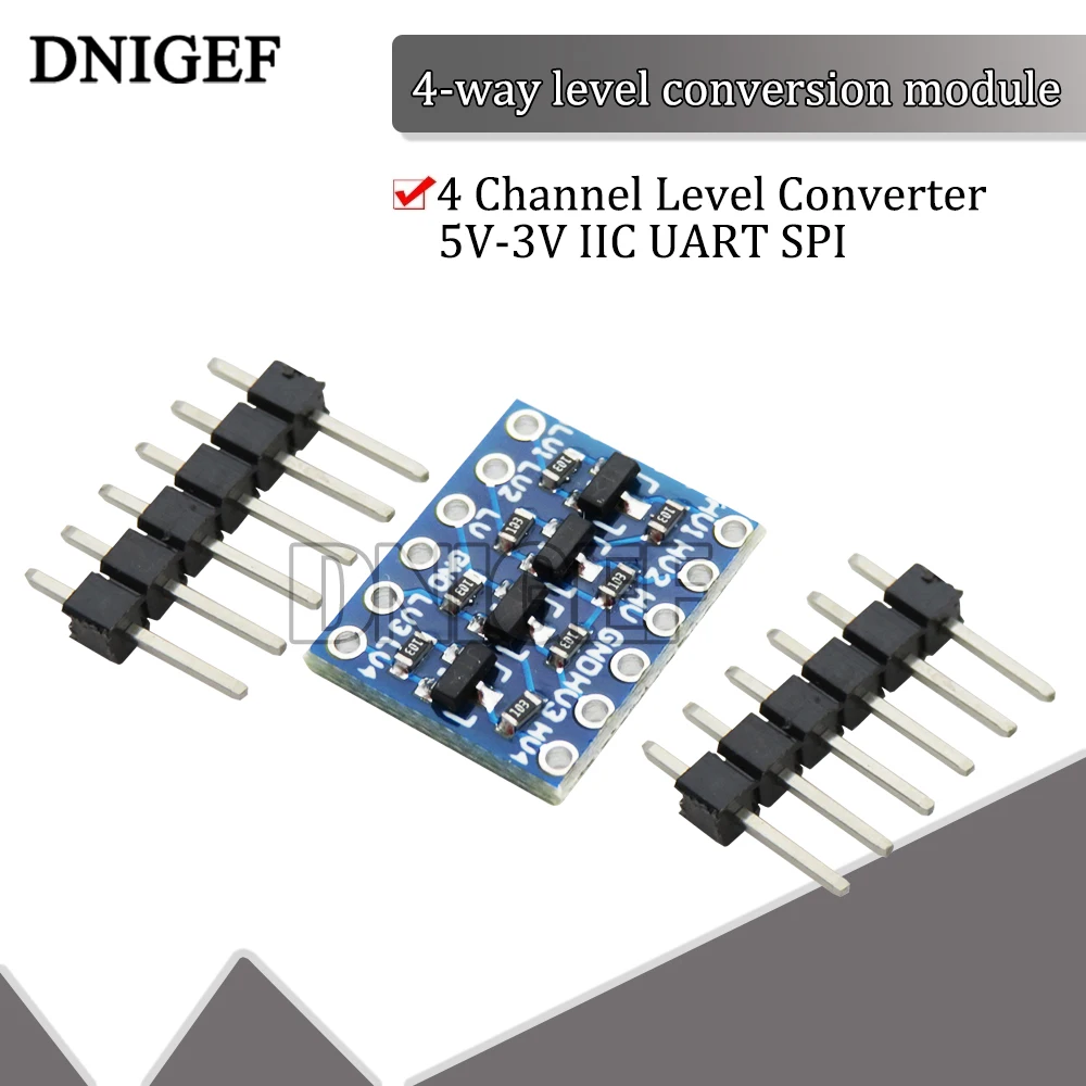 4 Channel Level Converter 5V-3V IIC UART SPI Four 4 Channel Level Logic Level Converter level conversion module for 4 Channel