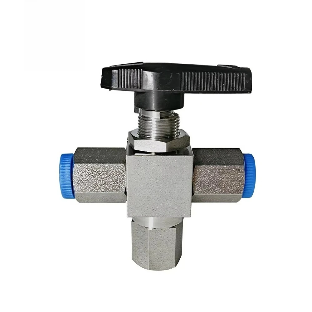 

Hot Sale SS316L 3 Way Ball Valve 1/8" to 1/2" 6000psi High Pressure Female NPT Thread, T-Port for CNG/Hydraulic Systems