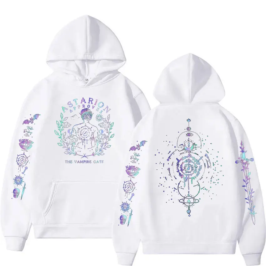 2024 Limited Astarion Baldurs Gate 3 Print Hoodie High Quality Fashion Clothing Sweatshirt Men Women Casual Pullover Oversized H