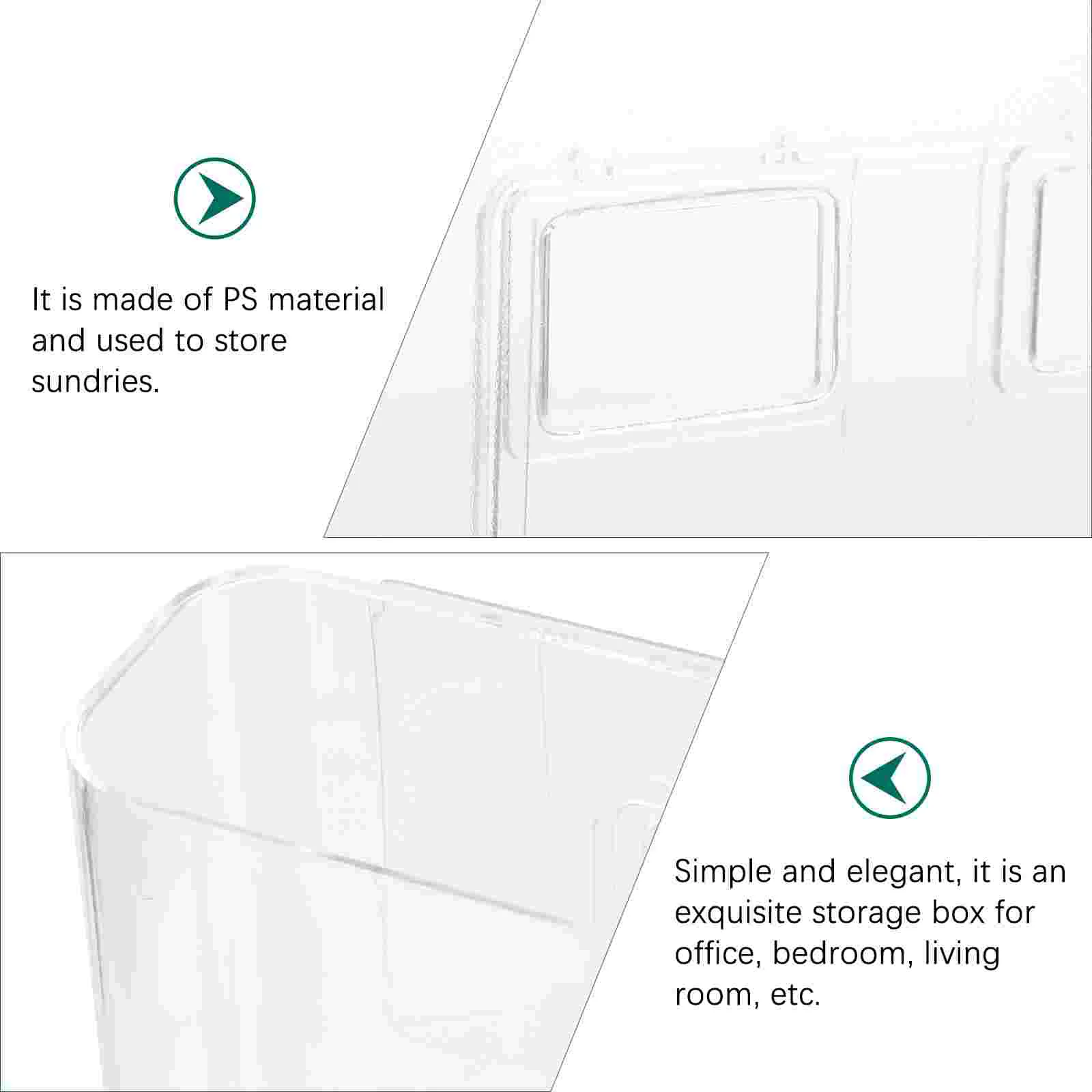 Wall Storage Box Rack Remote Controller Organizer Remoter Container Cell Phone Wall-mounted Holder Stand