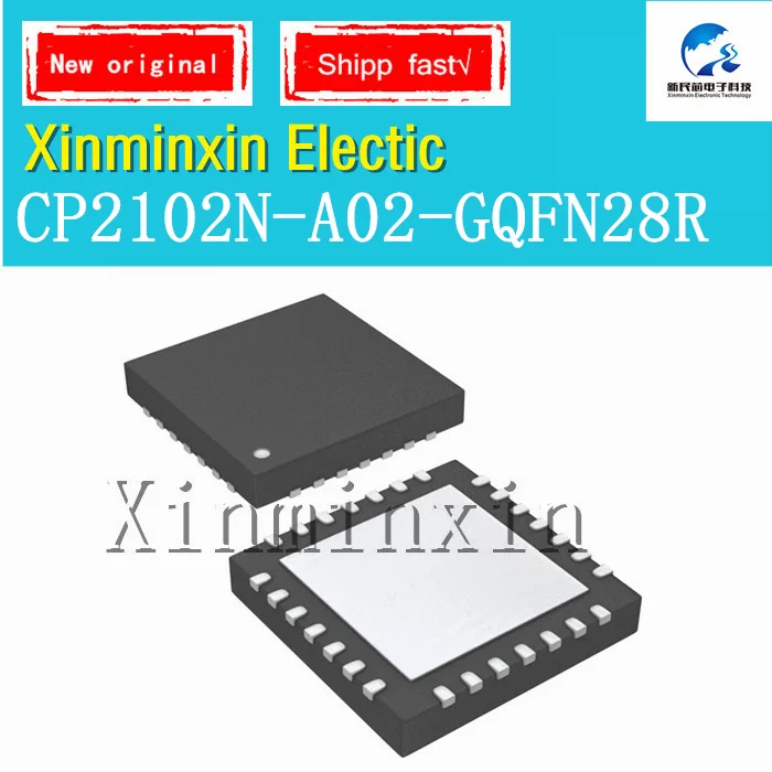 5PCS/LOT CP2102N-A02-GQFN28R CP2102N A028SE QFN-28  IC Chip 100% New  Original In Stock