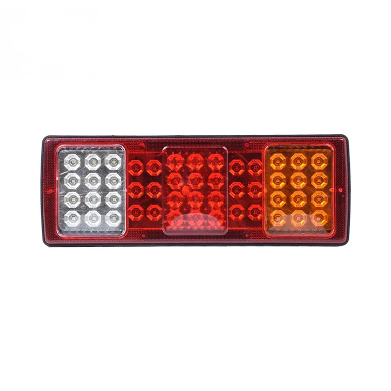 2PCS 24V LED Truck Car Rear Tail Lights Agricultural Vehicle Taillights 2 Inch Led Tail Lamp Truck Van Wagon Lorry Side Light