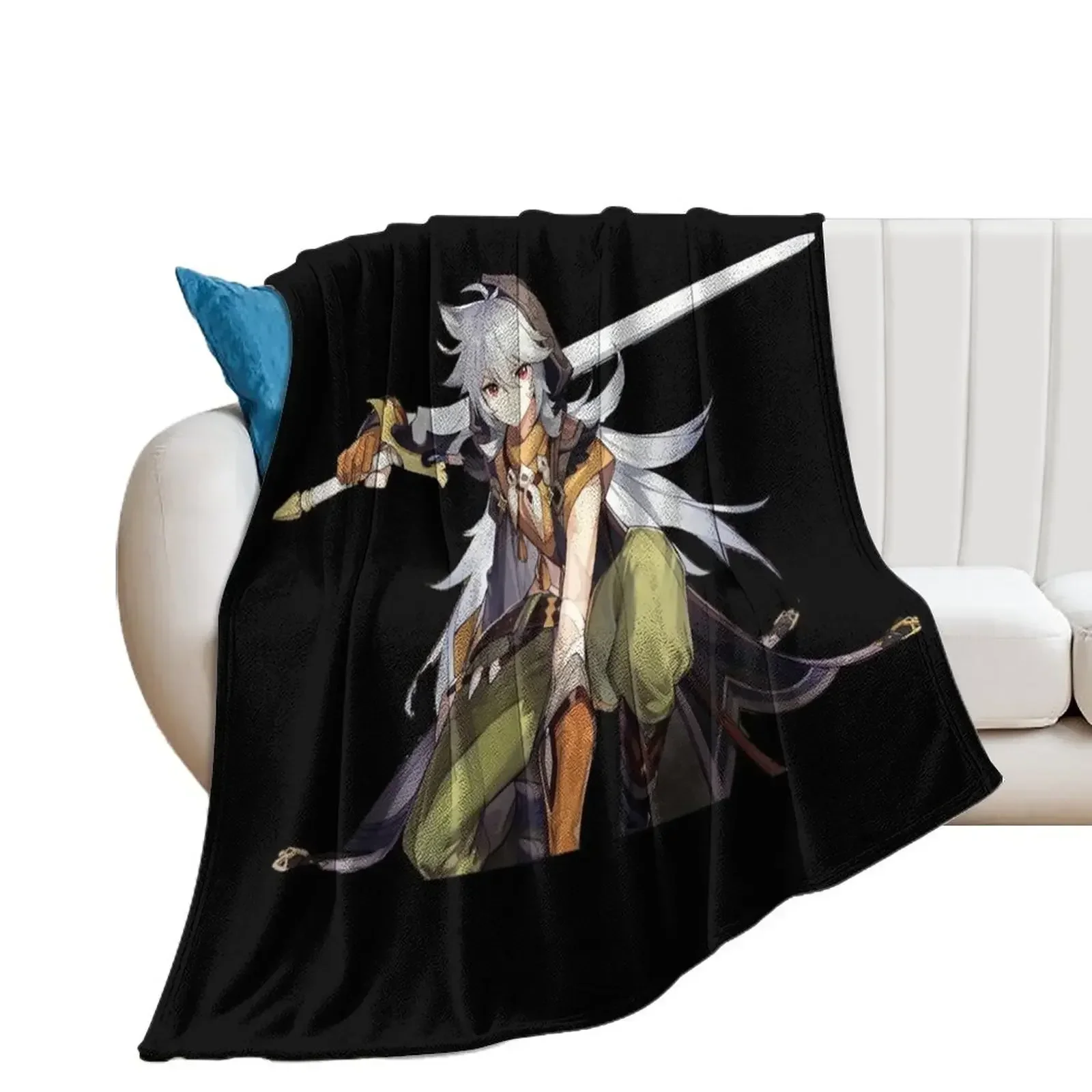 genshin impact - Razor Throw Blanket Plush halloween Hairy Blankets