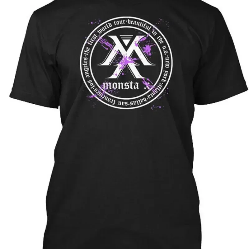 Camiseta Monsta X Beautiful World tours Us Sto First, hecha en EE. UU., talla S a 5XL