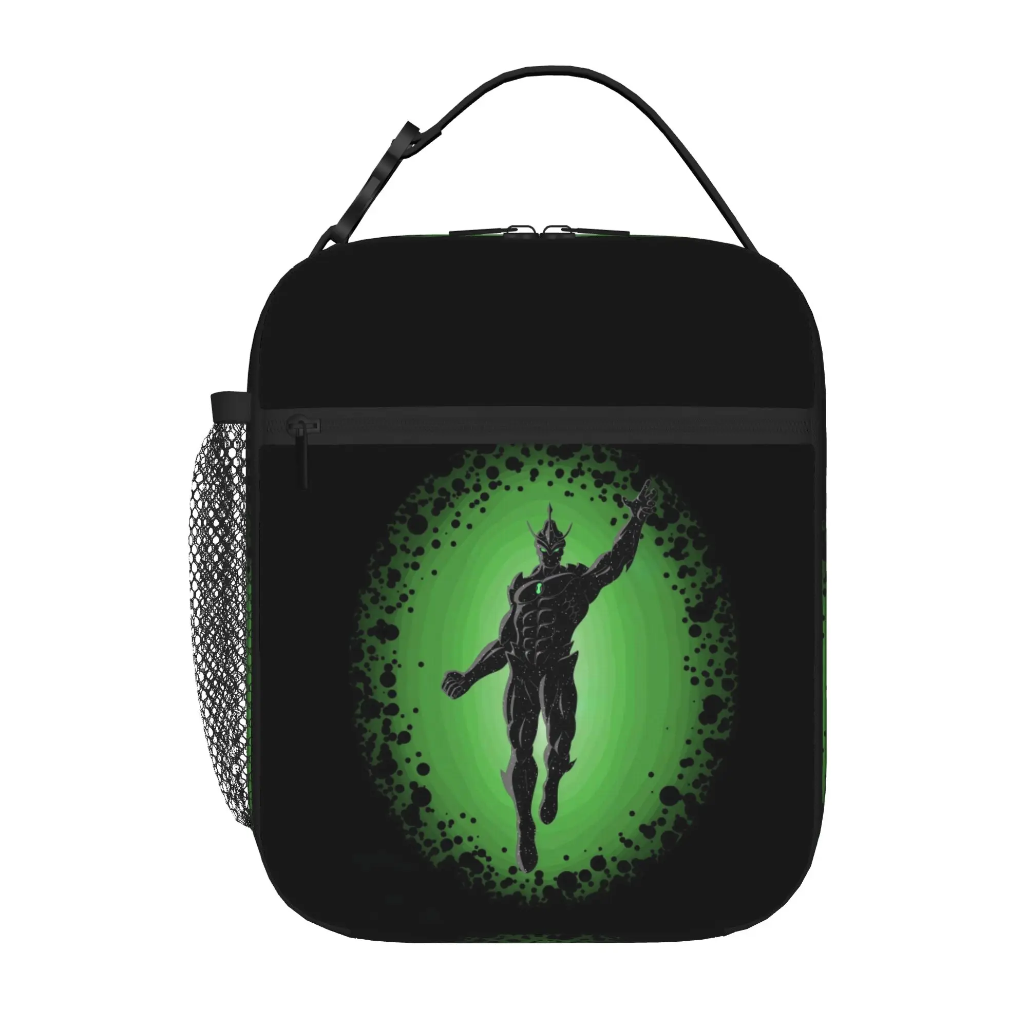 Back to school season Ben 10 Lunch Box Bag Ben10 Silhouette Green Art Kawaii Super Quality Personalised Food Storage Lunch Bag