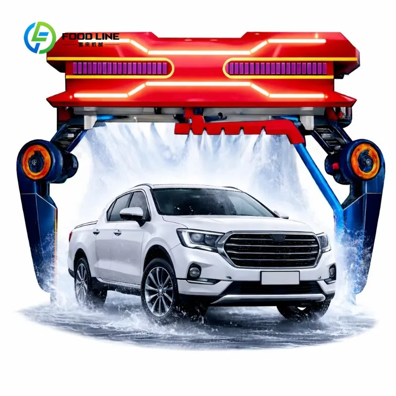 Customized Commercial 360 Touchless Automatic Car Wash Machine Brushless High Pressure System with Foam Spray and Drying