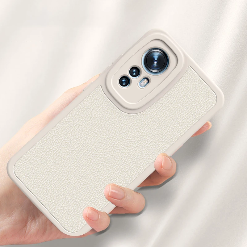 Original Case for Xiaomi Mi 12 12S Pro 12X 12T Ultra Lamb Skin Luxury Mi12 12Pro 12SUltra 5G Litchi Peel Pattern Soft Back Cover