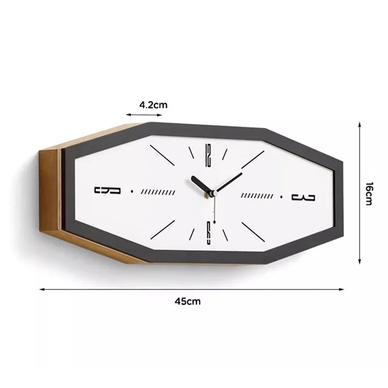 Simple retro style wall clock home decoration unique Nordic fashion wall clock decoration silent home furniture