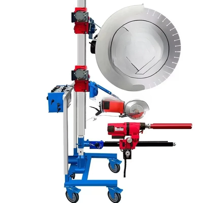 Fully Automatic 110-130mm Wall Cutting Slotting Machine Automatic Lifting Wall Drilling Machine with Auto-Feed Chasing