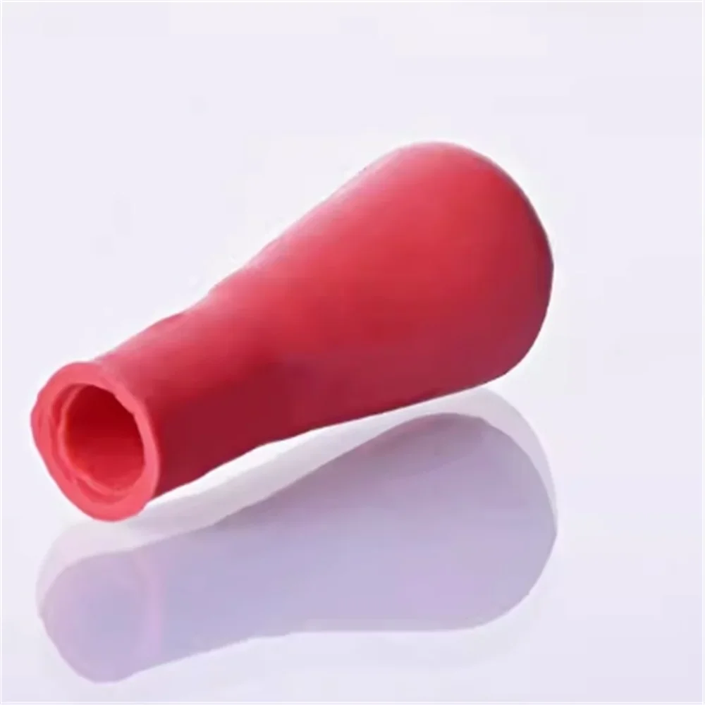 100pcs Latex Hat Red Leather Head Latex Head Glass Dropper Latex Hat2026 Years 2026 Years