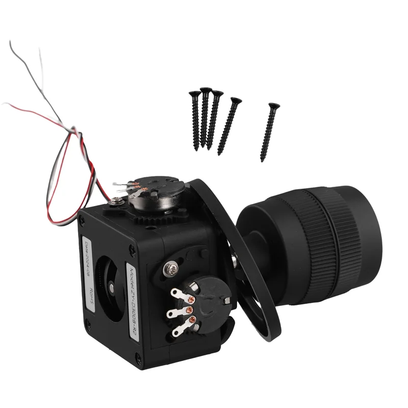Excellent-3-Axis Joystick Potentiometer ZY-D300B-R2 5K 3D Security Yuntai Control Ball Machine Keyboard Monitor Joystick Black