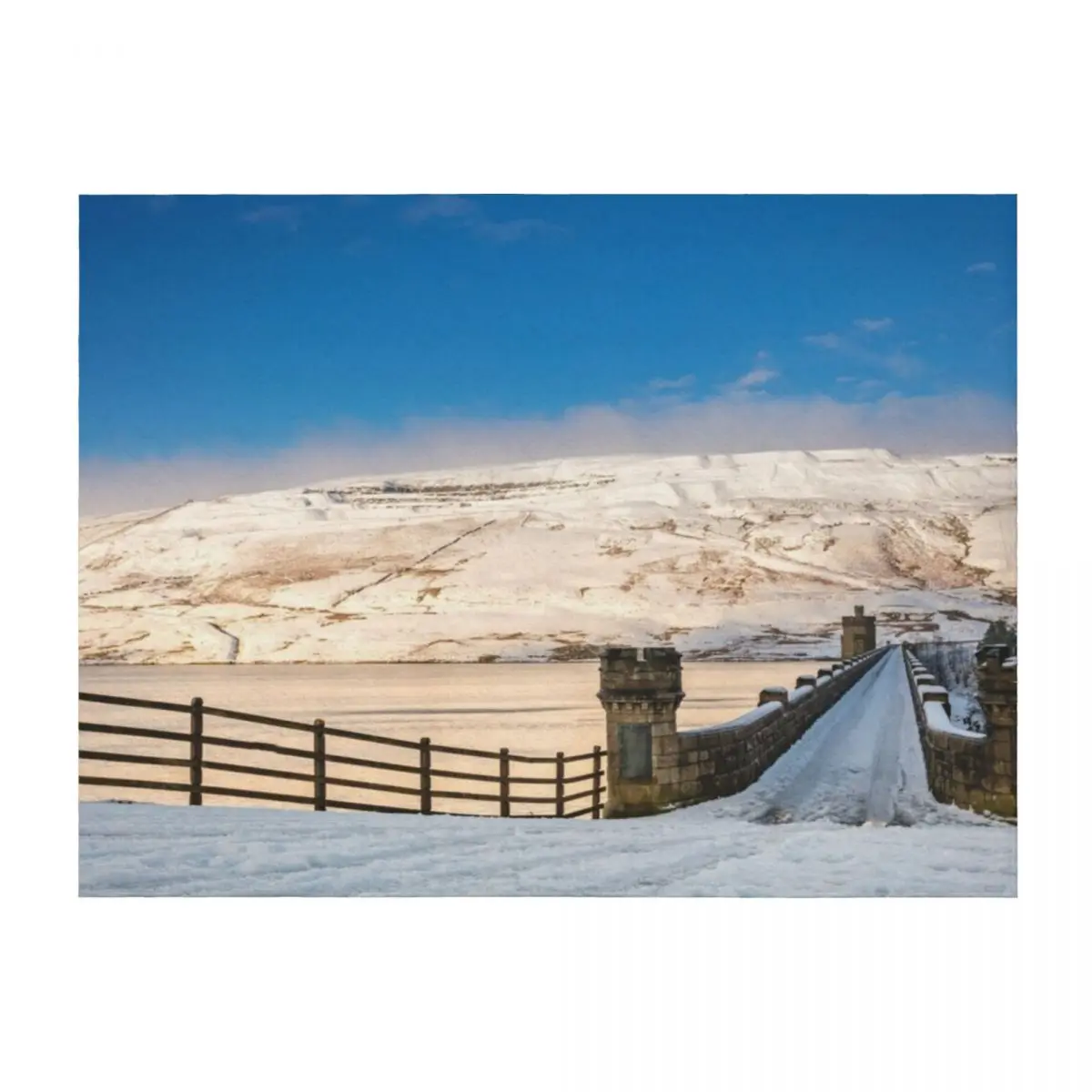 

Snow on the wall Throw Blanket Soft Personalized Gift Picnic sofa bed Blankets