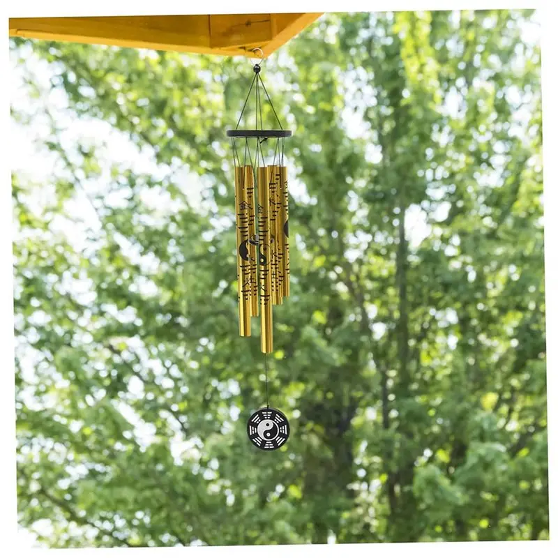 DT19 Windspiele 2X Extra Kleiner Bagua Windspiel-Anhänger Retro Metall für Glücksbringer Windspiel Garten-Windspiel für Draußen