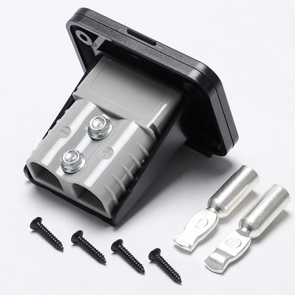 

600V 50A 120A 175A 350A High Current Connector Car Battery Quick Connect Disconnect Power Forklift Plug With Handle Dust Cover