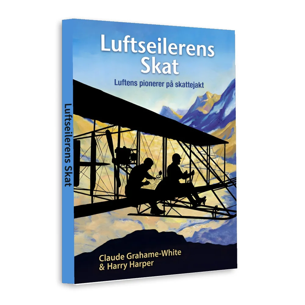 Luftseilerens Skat by Claude Grahame-White & Harry Harper, Norwegian Language Edition, Classic Aviation Adventure Novel