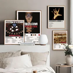 System of a Down Band Classic Vintage Posters Waterproof Paper Sticker Coffee House Bar Home Decor