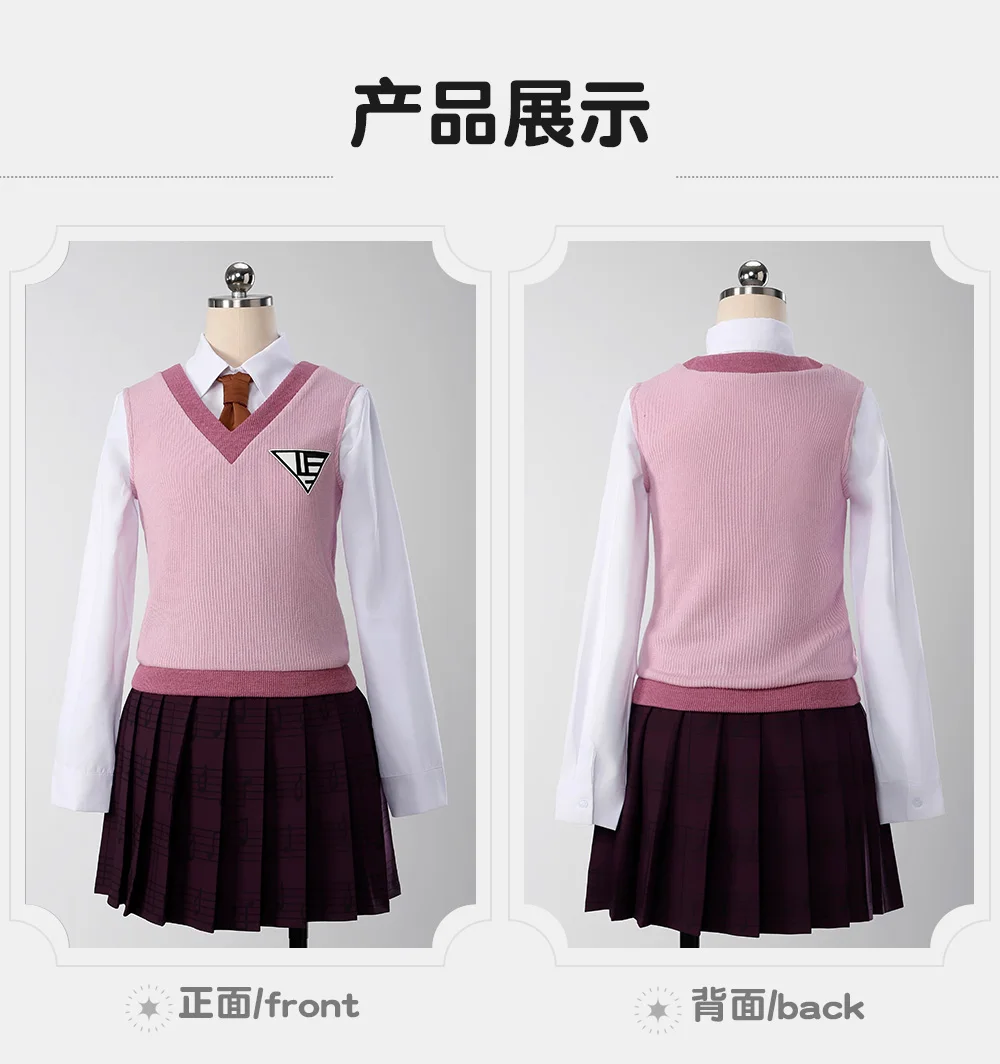 حديثا Kaede Akamatsu تأثيري حلي هالوين عيد الميلاد لعب الأدوار حفلة المعرض الهزلي لعبة أنيمي XS-XL زي وسيم