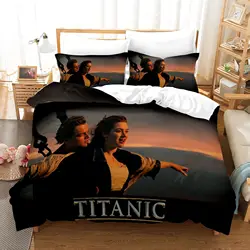 Titanic  Jack And Rose Bedding Set Duvet Cover Sets Comforter Bed Linen Queen King Single Size Dropship