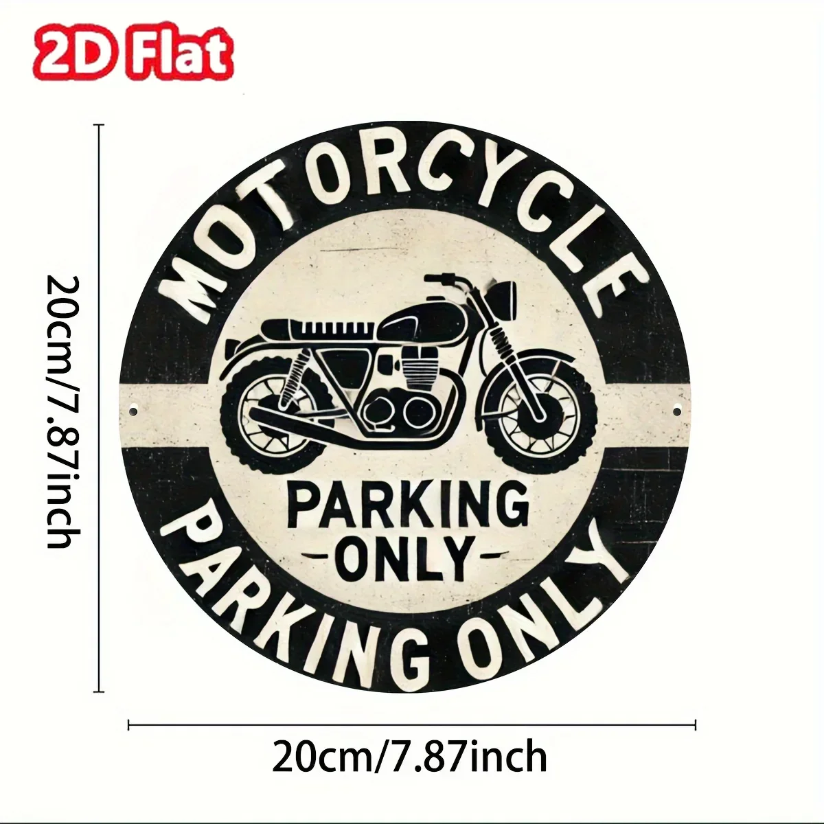 2D Painting-Motorcycle Parking Only