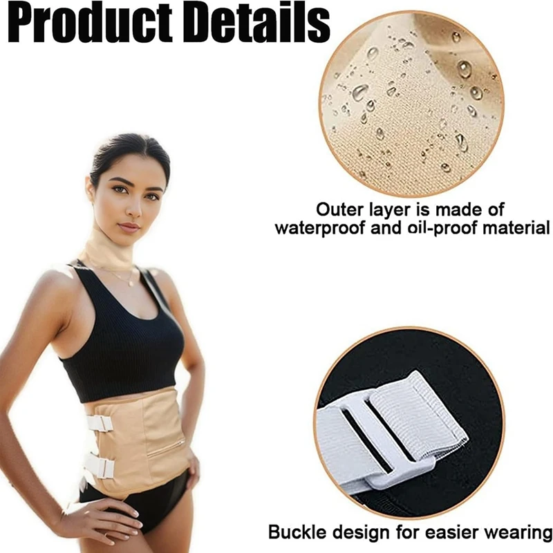 2 Pcs Castor Oil Pack Wrap Set Kit Adjustable Castor Oil Pack Compress Castor Oil Pack Wrap Set Kit