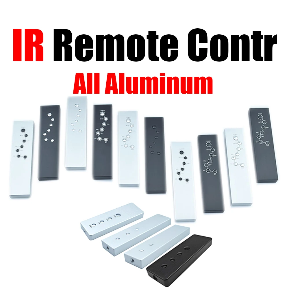 Infravermelho Aprendizagem Controle Remoto Controle de Volume Todo o Material de Liga de Alumínio Universal para Amplificador