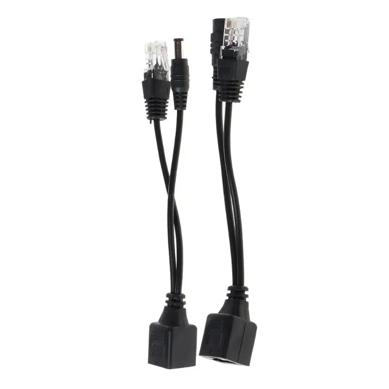 cable adaptador divisor POE inyector RJ45, alimentación pasiva a través Ethernet 12-48V