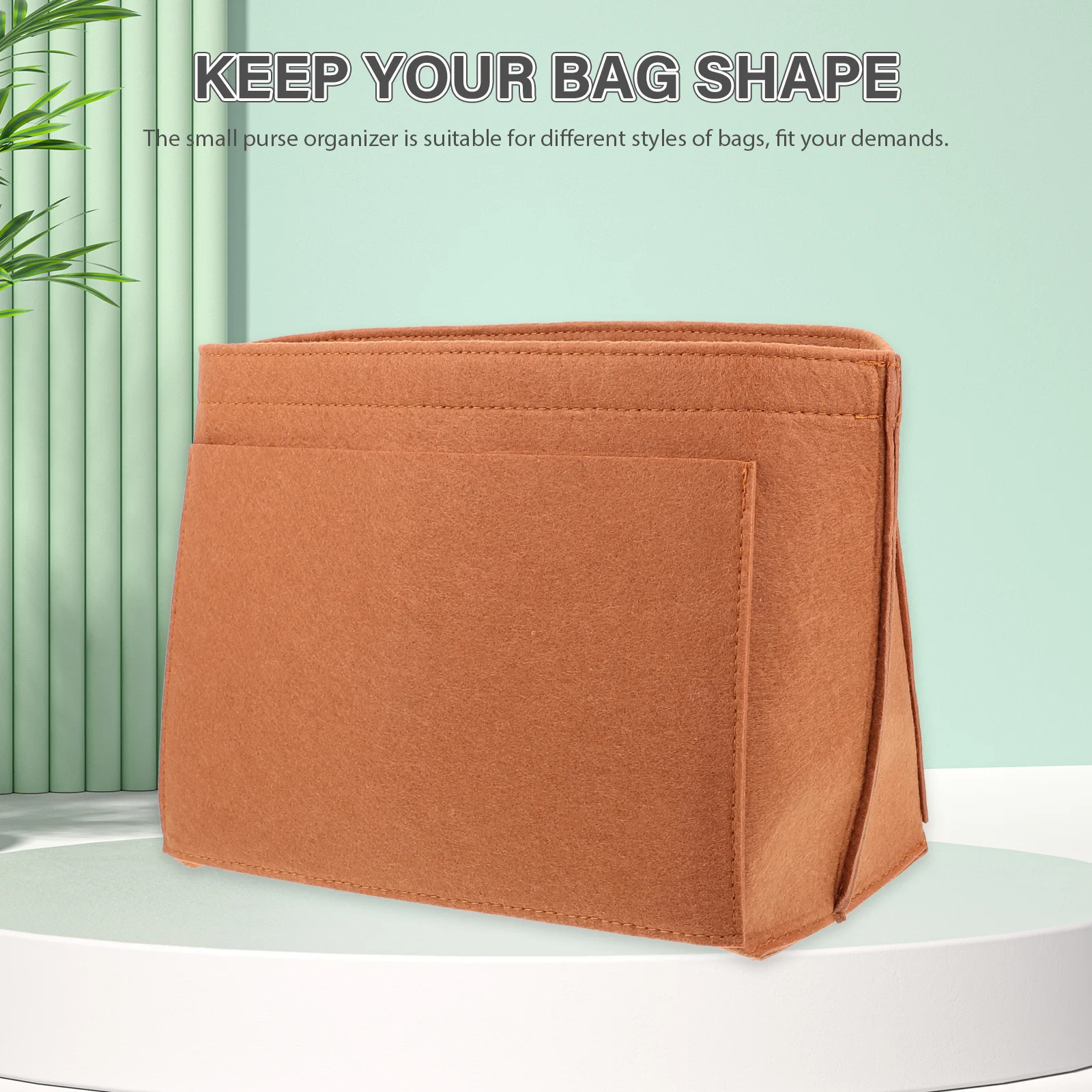 

Small Purse Insert Organizer Felt Lining for Handbags Keeps Contents Organized Tote Bag Organizer Insert Lightweight Travel