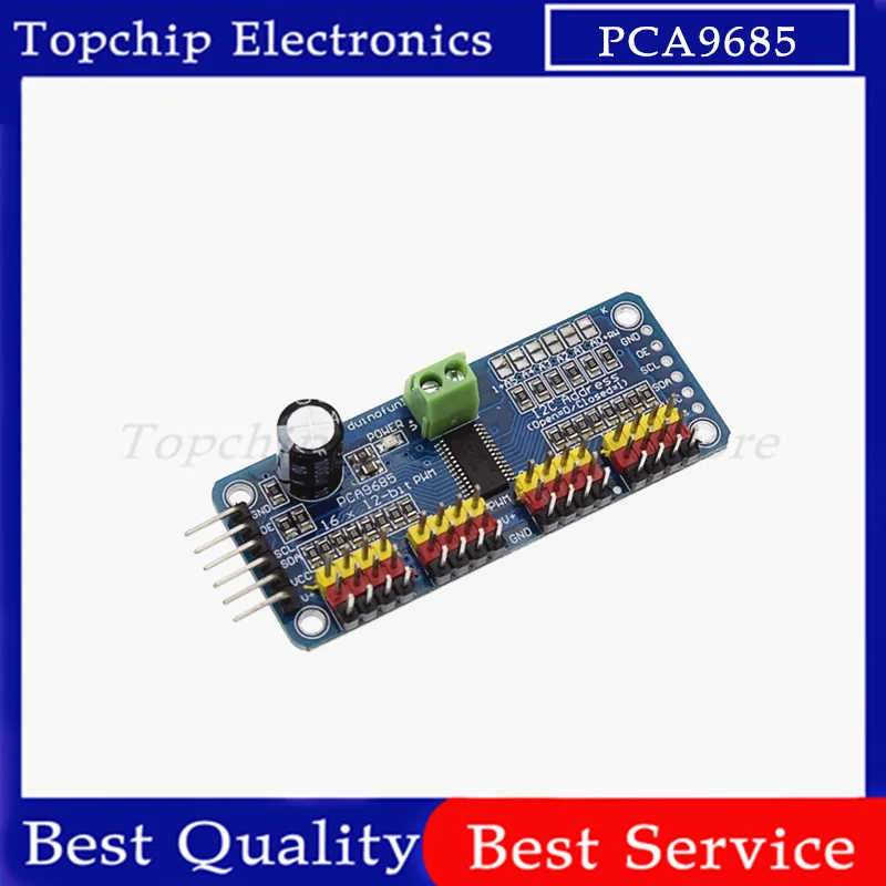 16 Channel 12-Bit PWM Servo Shield Driver I2C Interface PCA9685 Module For Raspberry Pi