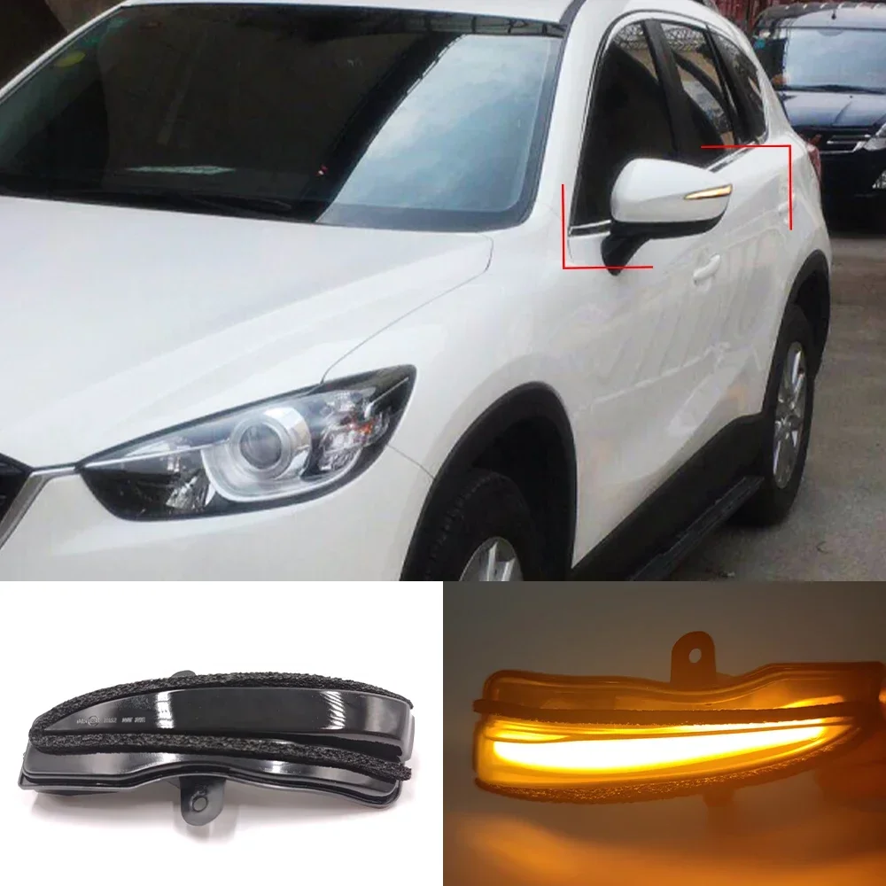 

New！ 2PCS LED Dynamic Turn Signal Side Mirror Blinker Indicator For Mazda CX-3 CX3 2016-2019 CX-4 CX-5 CX5 2016 2016.5 Facelift