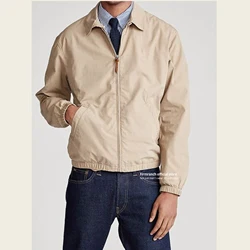Firmranch Amekaji British Vintage Classic Jacket For Men Women Cotton Lapel Business Casual Trench Coat Spring Autumn Blazer