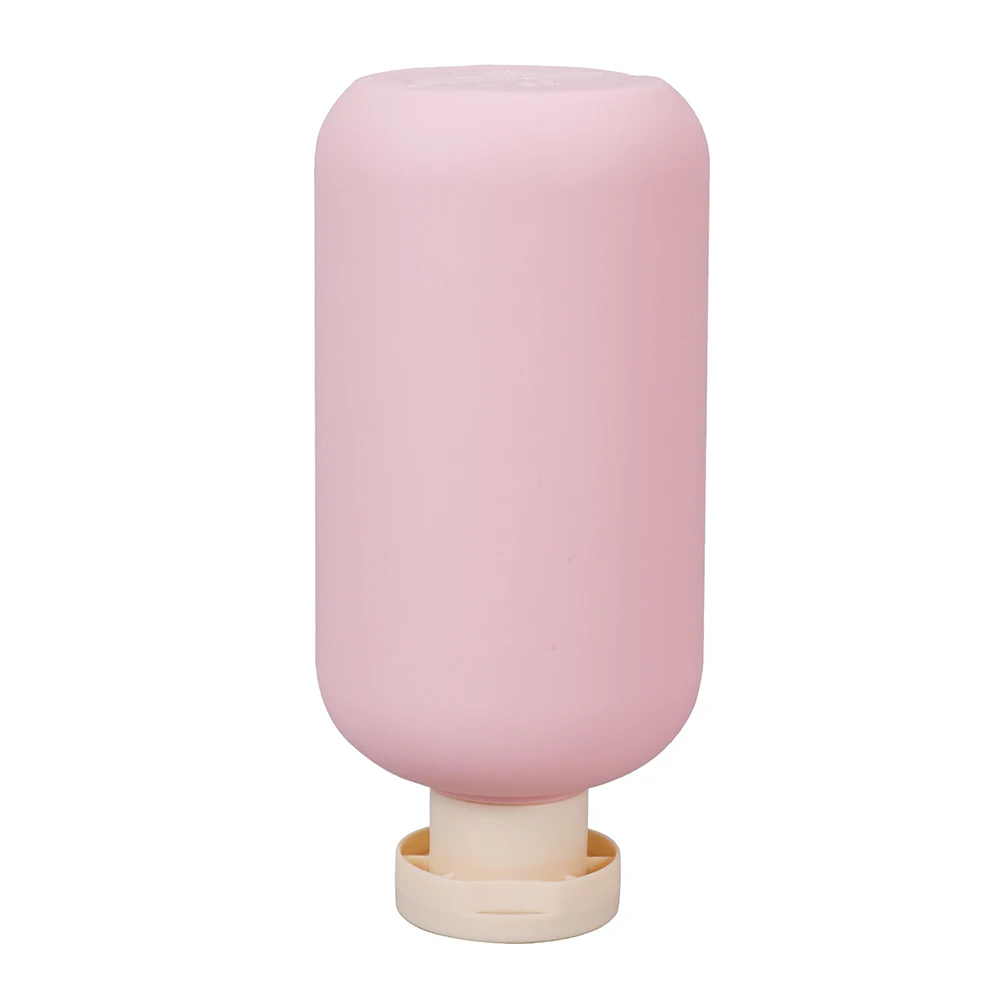 Botella de loción rosa de 100/200/260/300ML con bomba acondicionador dispensador de champú y jabón de plástico botellas contenedor de ducha de baño