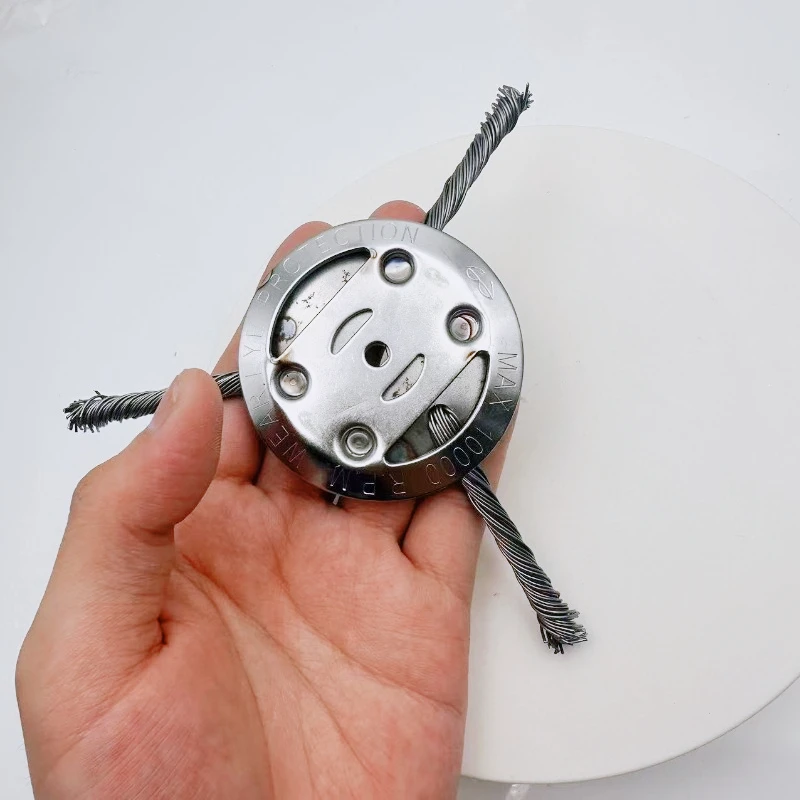 2PCS Universal 3/6 Teeth Lithium Lawn Mower Head GrassTrimmer Brushcutter Head Weed Removal Power Tool Parts forHomeGarden Tools