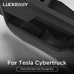 For Tesla Cybertruck 2024 Car Door Side Storage Box Car Accessories TPE Front Gate Slot Anti Dirty Storage Organizer Tray