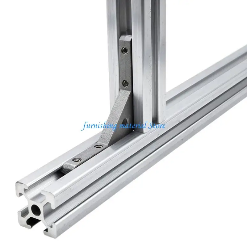 Y5GD Aluminum Alloy Angles Slot Connector Fixing Hardware 90 Degree Angles Connector For Slotted Door Panel Frame Installation