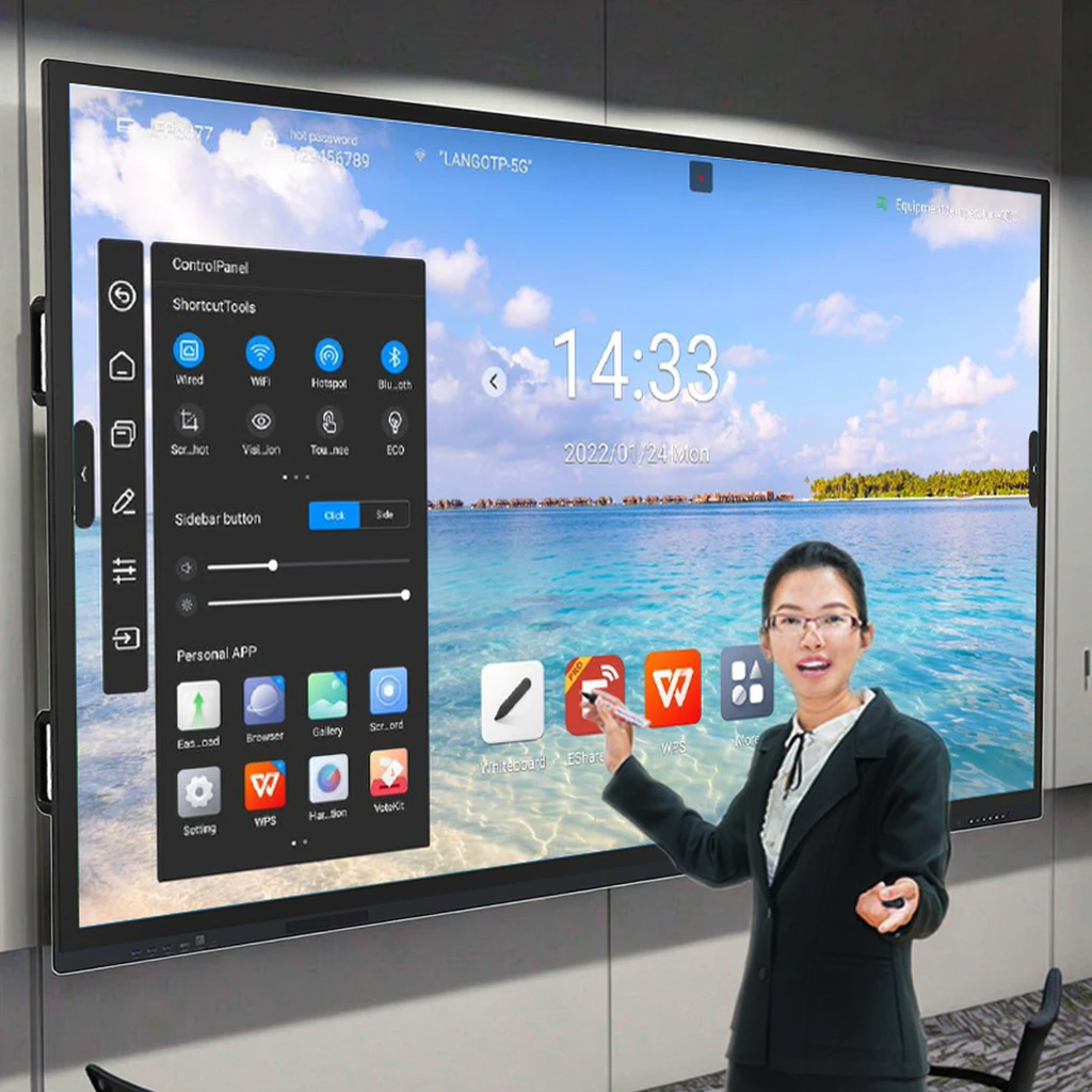 

Trendy 4K Interactive Smart Whiteboard 65-Inch LED Education Panel Direct Factory Price Touch Screen Display Flat Panels