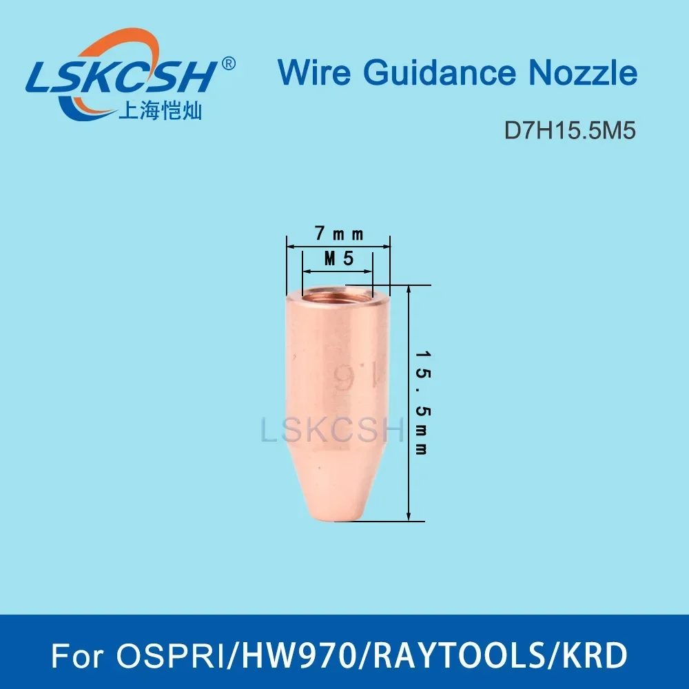 LSKCSH   Laser Handheld Welding Wire Guide Nozzle Laser Wire Feed Nozzle M5 TIG For QILIN Ospri SUP WSX HANWEI  HW970 Raytools