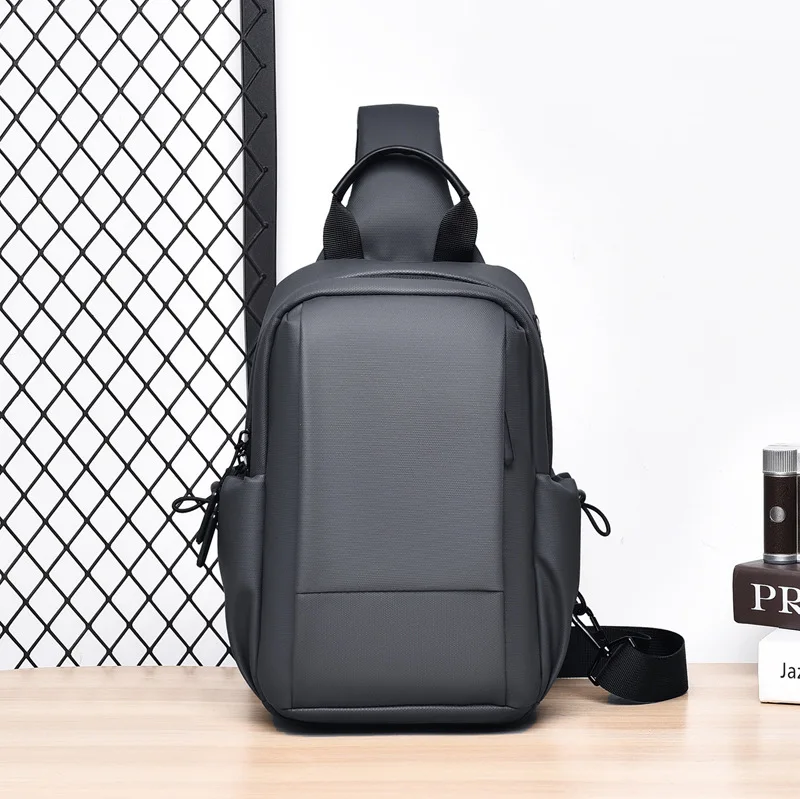 Practical Sling Chest Backpack Waterproof Fabric Large Storage Crossbody Bag for Hiking Travel Shopping Daily Outdoor Scenarios