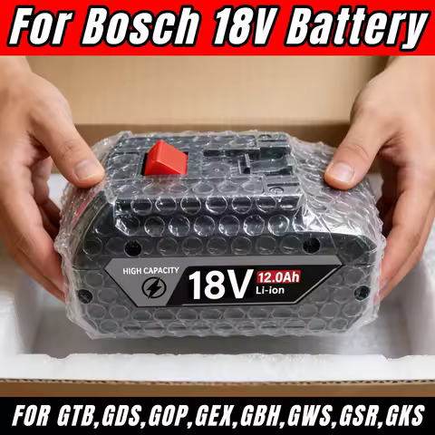 Professional-Grade 12.0Ah Battery for Bosch 18V battery, High-Output Design for bosch battery 18v original pro core