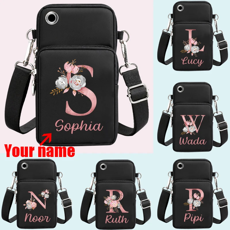 Custom Name Mobilephone Bag Women's Messenger Bag Hanging Neck Coin Purse Vertical Handbag New All-match Small Crossbody Bag