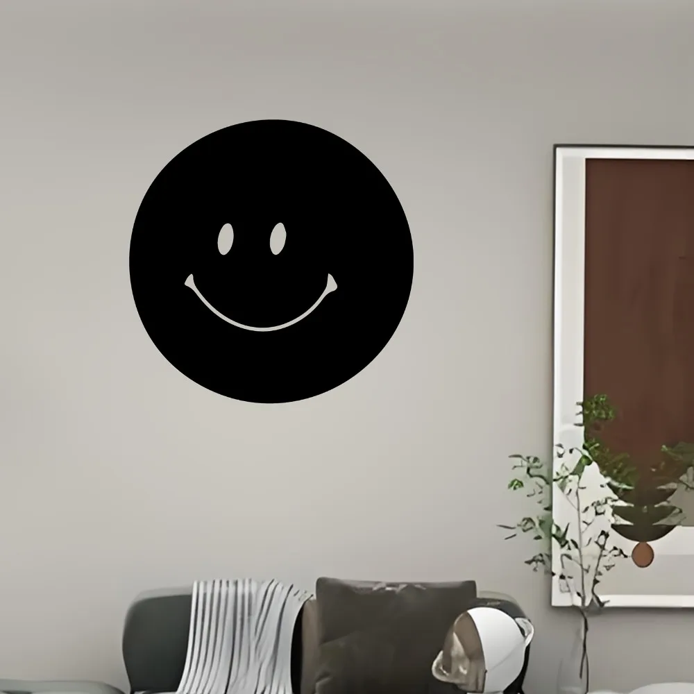 CIFBUY Metal Wall Art Face Sculpture, Powder Coated Iron Mural, Cheerful Decor for Bedroom Patio Living Room
