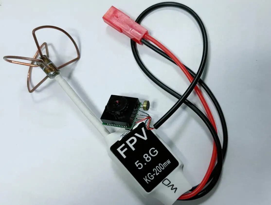 KG-200MW Mini 200mW 5.8GHz FPV Lumenier TX5G2R Trasmettitore VTX W/Micro telecamera Trefoglio antenna per drone RC AKK A2 TS351 ts5823