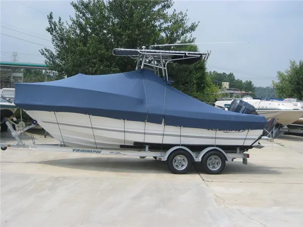 Heavy Duty Boat Cover Dustproof Anti-pollution LDPE Coated Woven Windproof & Anti-aging Anti-Mildew Cargo Covering Protection
