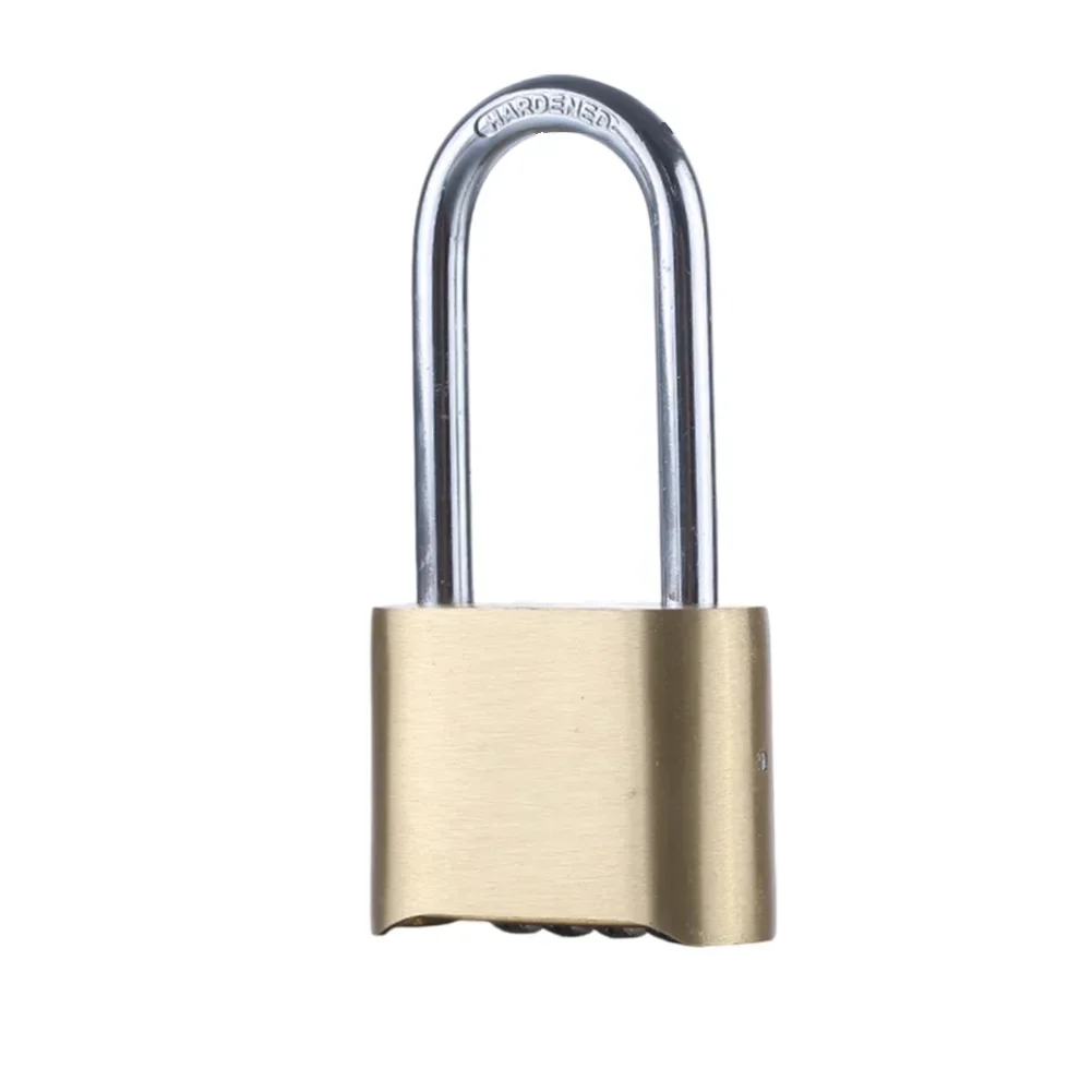 Combination Lock with 4 Digit Code Resettable Security Made of Brass for Cabinets Backpacks Luggage and Tool Boxes