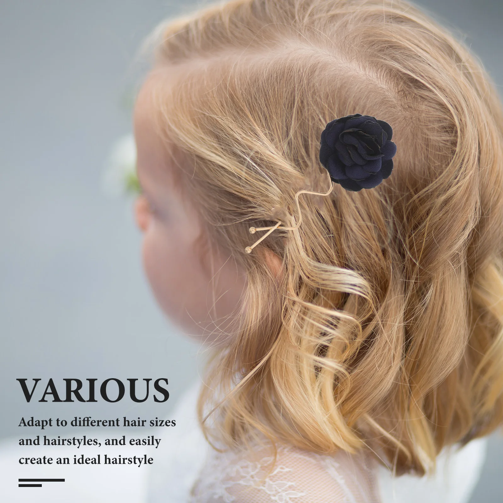 

2 Pcs Clips Bridal Accessories Wedding Jewelry Flower Headpiece Barrettes