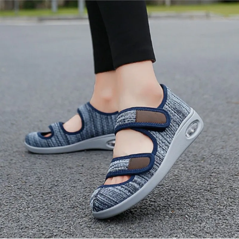 Eversion Adjusting Soft Comfortable Diabetic ShoesCasual Mom Dad Shoes SandalsOrthopedics Wide Feet Swollen Shoe Thumb