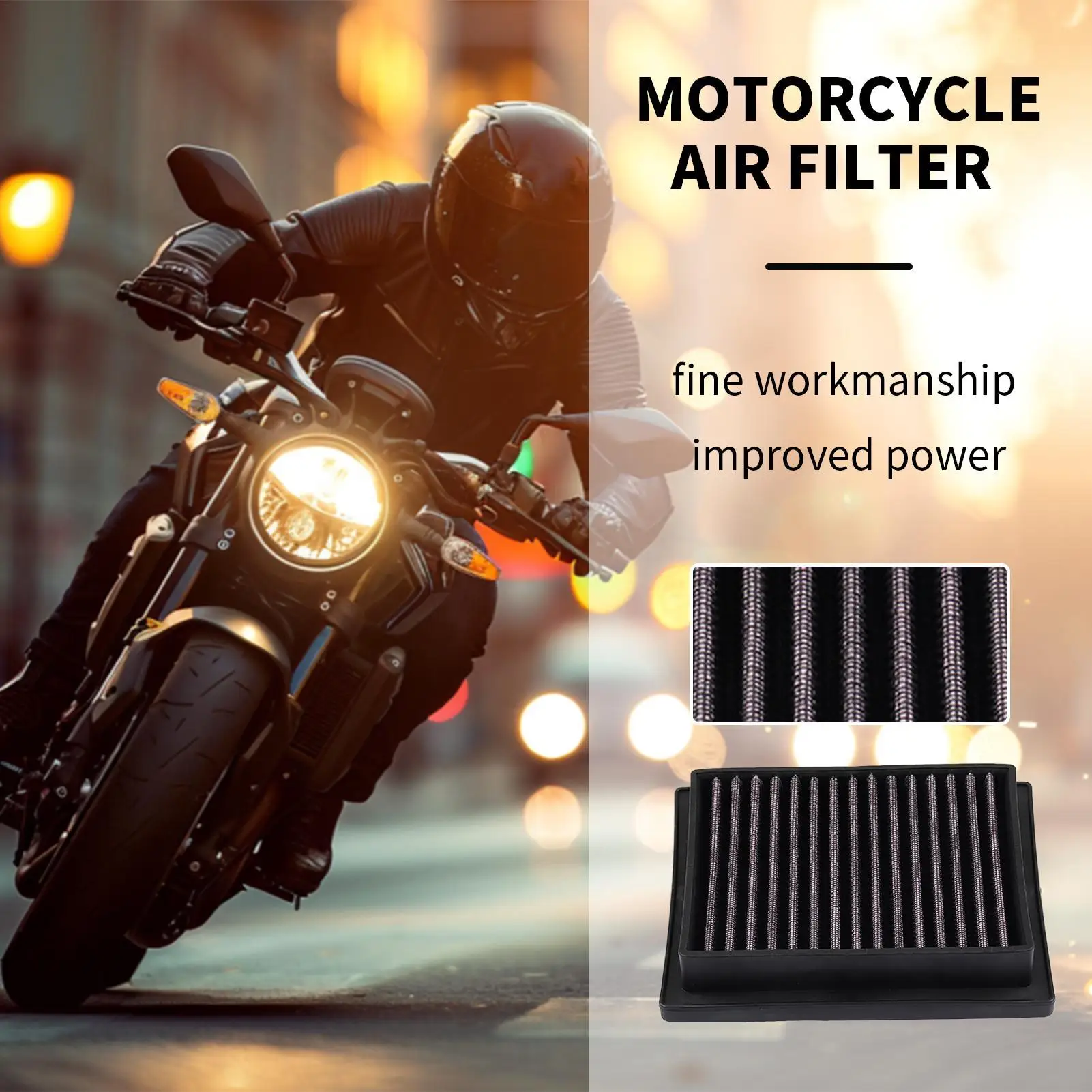 

For CFMOTO 300SR 300NK 300CL-X CF250-A 250SR 250NK 250 Bike Air Filter Automotive Replacement Air Filters Intake Cleaner