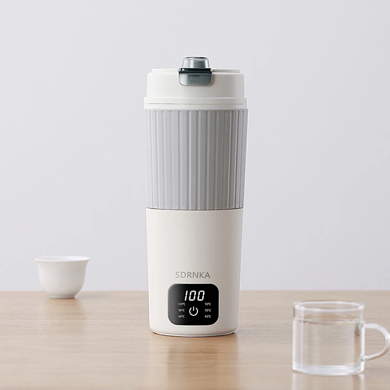 

650ml Portable Electric Kettle Travel Boil Water Cup Thermo Pot Smart Teapot Temperature Adjustment Kettle With LED Display