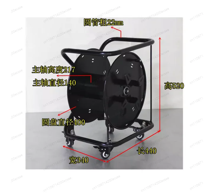 Round Tube Fiber Optic Cable Reel | 480-Coil Capacity, Pair/Disc Design, Durable High-Capacity Spool