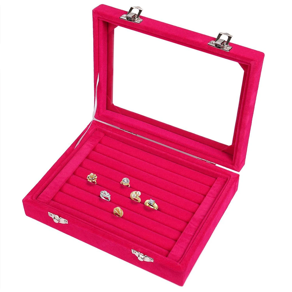

Rings Earrings Jewelry Display Stand Storage Box With Large Capacity And Durable Construction Unique